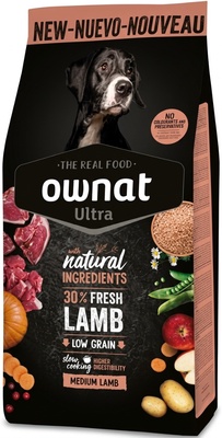 Pienso Perros Ownat Ultra Medium Lamb & Rice 3 kg